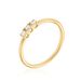 Bague Plaqué Or Jaune Shalice Oxydes De Zirconium - Bagues fiançailles Femme | Marc Orian