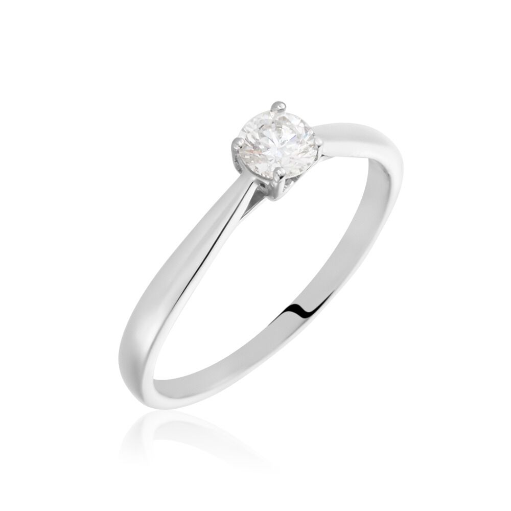 Bague Solitaire Vicoeuria Or Blanc Diamant - Solitaires Femme | Marc Orian