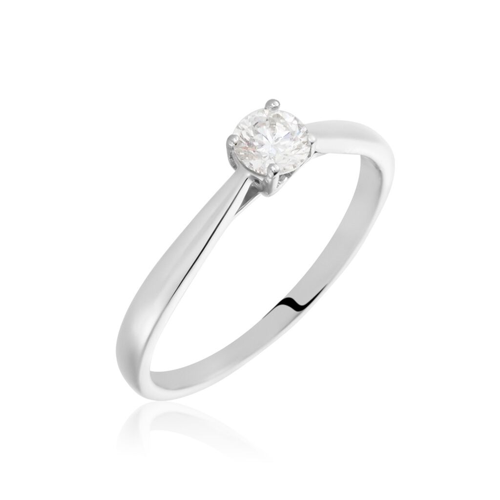 Bague Solitaire Vicoeuria Or Blanc Diamant - Solitaires Femme | Marc Orian