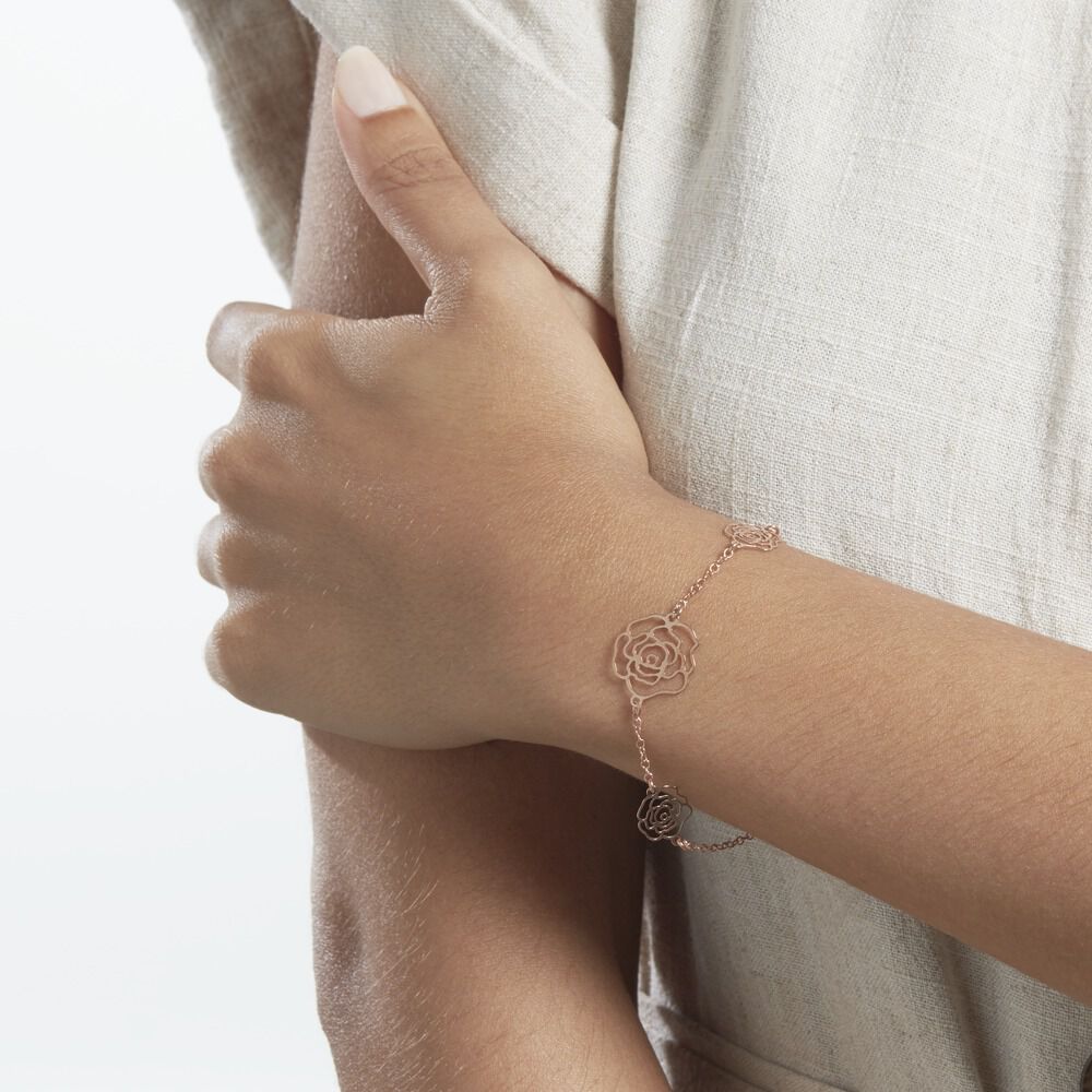 Bracelet Margotte Argent Rose - Bracelets chaînes Femme | Marc Orian