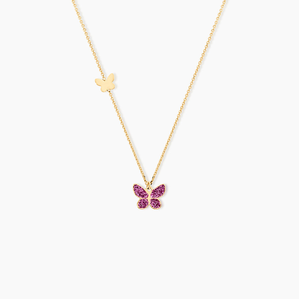 Collier Silia Papillon Or Jaune - Colliers ete Enfant | Marc Orian