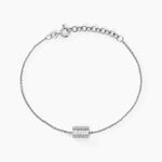 Bracelet Baroque Party Argent Blanc Oxyde De Zirconium - Bracelets fantaisie Femme | Marc Orian