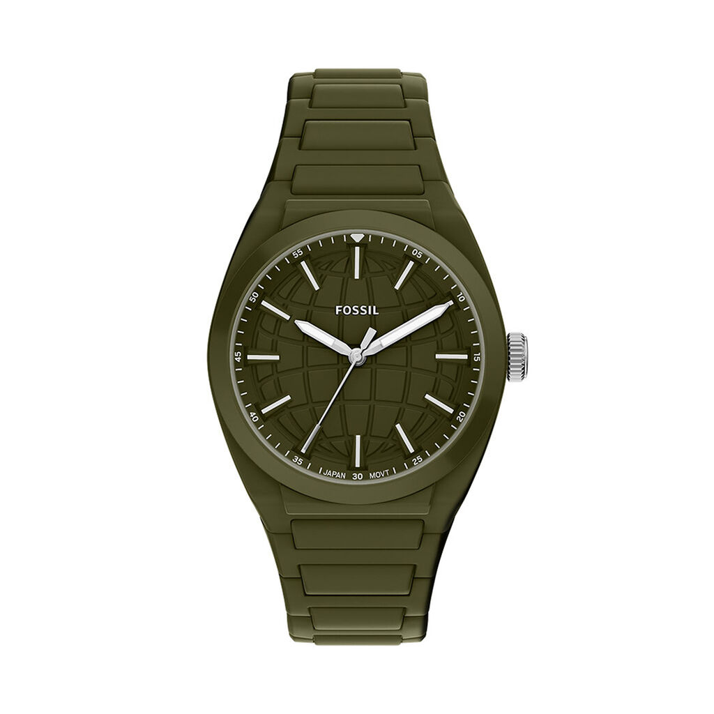 Montre Fossil Everett 3 Hand Kaki - Montres &eacute;tanches Homme | Marc Orian