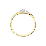 Bague Solitaire Peline Or Bicolore Oxyde De Zirconium - Solitaires Femme | Marc Orian