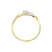 Bague Solitaire Peline Or Bicolore Oxyde De Zirconium - Solitaires Femme | Marc Orian