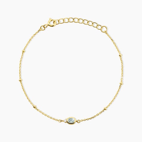 Bracelet Poem Argent Jaune Topaze Oxyde De Zirconium - Bracelets fantaisie Femme | Marc Orian