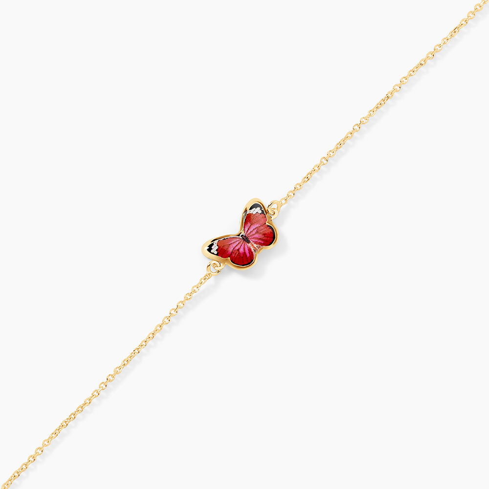 Bracelet Sulivia Papillon Or Jaune - Bracelets chaînes Enfant | Marc Orian