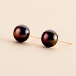 Boucles D'oreilles Puces Kesya Or Jaune Perle De Culture - Puces Femme | Marc Orian