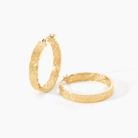 Cr&eacute;oles Gabriela Or Jaune - Cr&eacute;oles Femme | Marc Orian