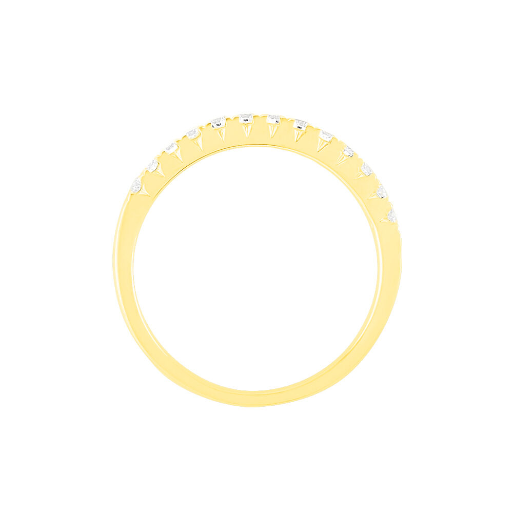 Alliance Pristina Or Jaune Diamant - Alliances avec pierres Femme | Marc Orian