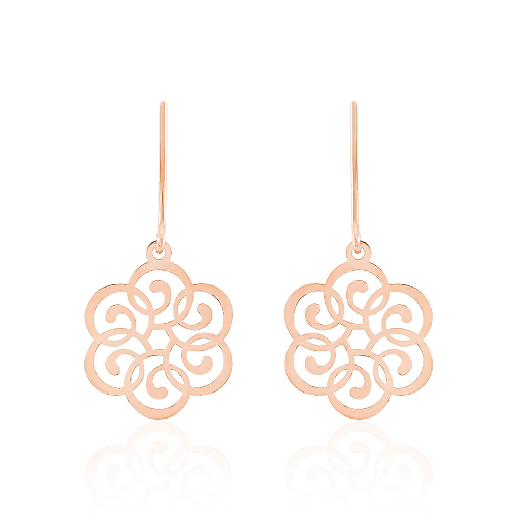 Boucles D'oreilles Pendantes Rubino Argent Rose - Pendantes Femme | Marc Orian