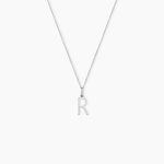 Pendentif Ionia Lettre Or Blanc - Pendentifs Famille | Marc Orian