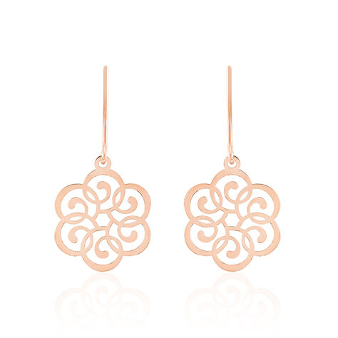 Boucles D'oreilles Pendantes Rubino Argent Rose - Boucles d'oreilles Pendantes Femme | Marc Orian