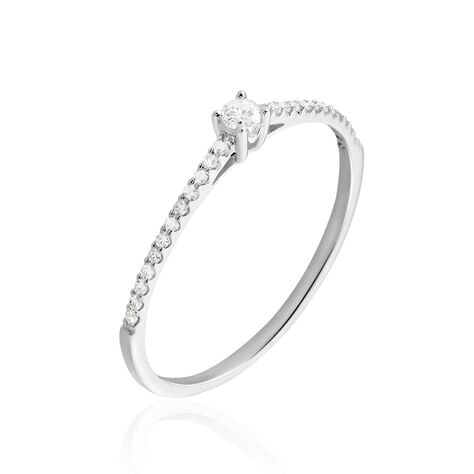 Bague Solitaire Or Blanc Nyala Diamants - Solitaires Femme | Marc Orian
