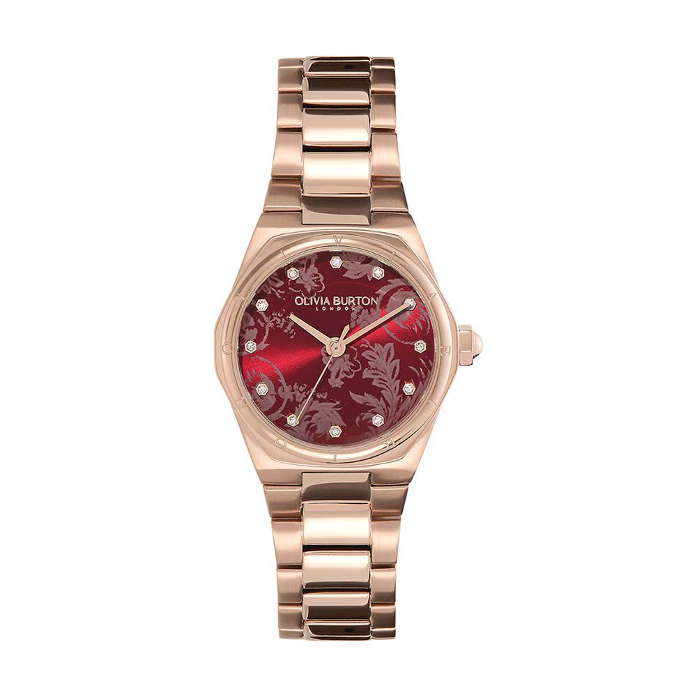 Montre Olivia Burton Mini Hexa Bordeaux - Montres étanches Femme | Marc Orian