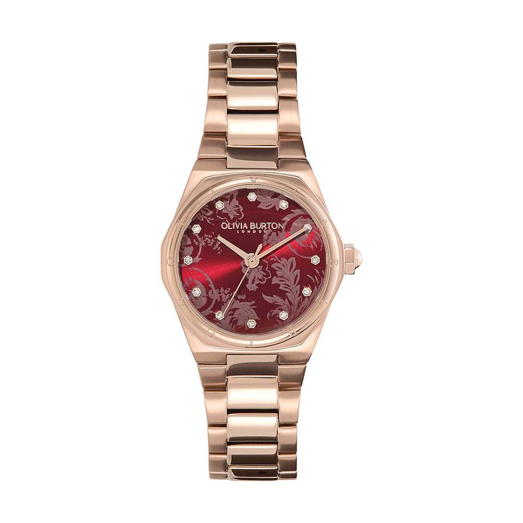 Montre Olivia Burton Mini Hexa Bordeaux - Montres étanches Femme | Marc Orian