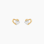 Boucles D'oreilles Puces Frantsesa Or Jaune - Puces Femme | Marc Orian
