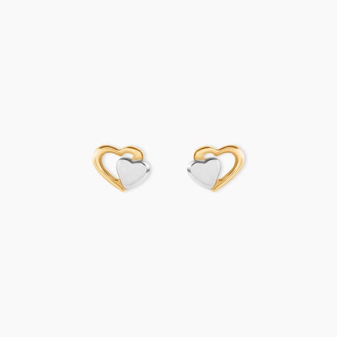Boucles D'oreilles Puces Frantsesa Or Jaune - Puces Femme | Marc Orian