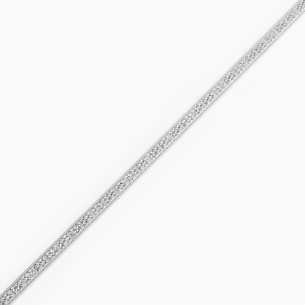 Bracelet Nuriaae Argent Blanc - Bracelets mailles Femme | Marc Orian