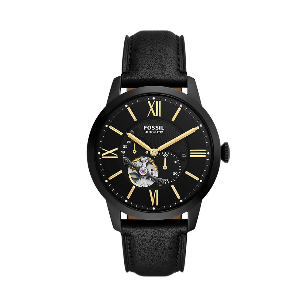Montre Fossil Townsman C&oelig;ur Battant Noir - Montres automatiques Homme | Marc Orian