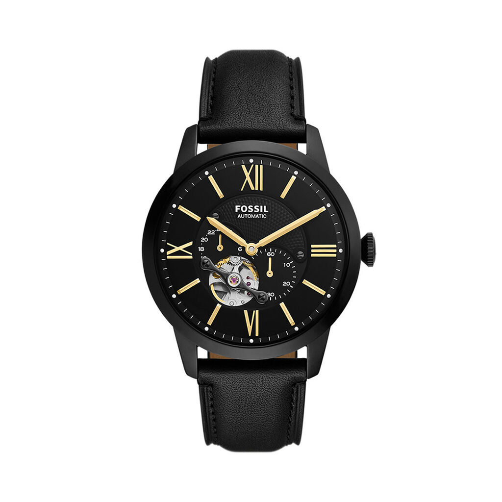 Montre Fossil Townsman C&oelig;ur Battant Noir - Montres automatiques Homme | Marc Orian