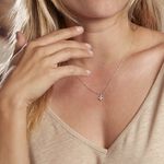 Collier Shanis Argent Blanc Oxyde De Zirconium - Colliers avec pierres Femme | Marc Orian