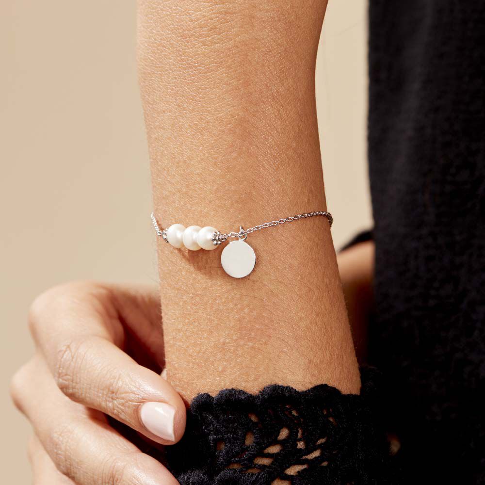 Bracelet Argent Letinno Perles - Bracelets chaînes Femme | Marc Orian