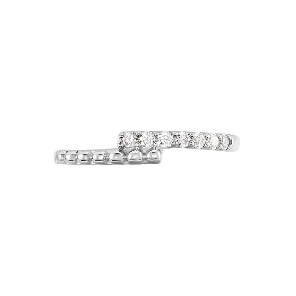 Bague Pisa Argent Blanc Oxyde De Zirconium - Bagues avec pierre Femme | Marc Orian
