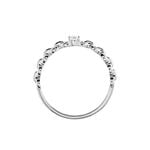 Bague Solitaire Moccus Argent Blanc Oxyde De Zirconium - Bijoux fantaisie Femme | Marc Orian