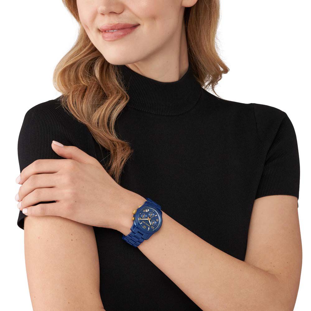 Montre Michael Kors Fossil Runway Bleu - Montres étanches Femme | Marc Orian
