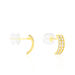 Boucles D'oreilles Jacobee Rondes Or Jaune Oxyde De Zirconium - Créoles Femme | Marc Orian