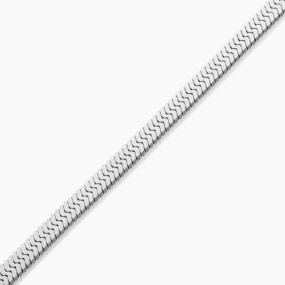 Bracelet Hera Melitta Acier Blanc - Bracelets mailles Femme | Marc Orian