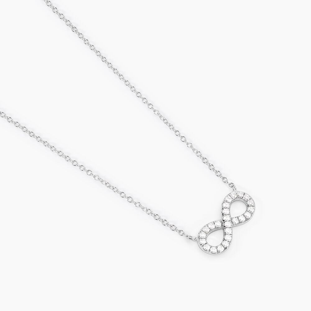 Collier Lou Argent Blanc Oxyde De Zirconium - Colliers avec pierres Femme | Marc Orian
