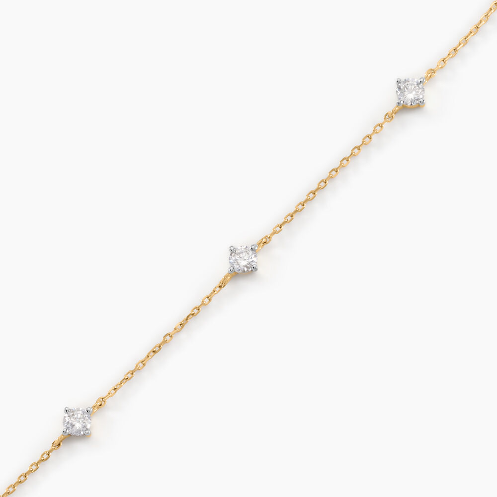 Bracelet Ethere Or Jaune Oxyde De Zirconium - Bracelets chaînes Femme | Marc Orian