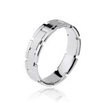 Alliance Maille Or Blanc - Alliances duo Unisex | Marc Orian