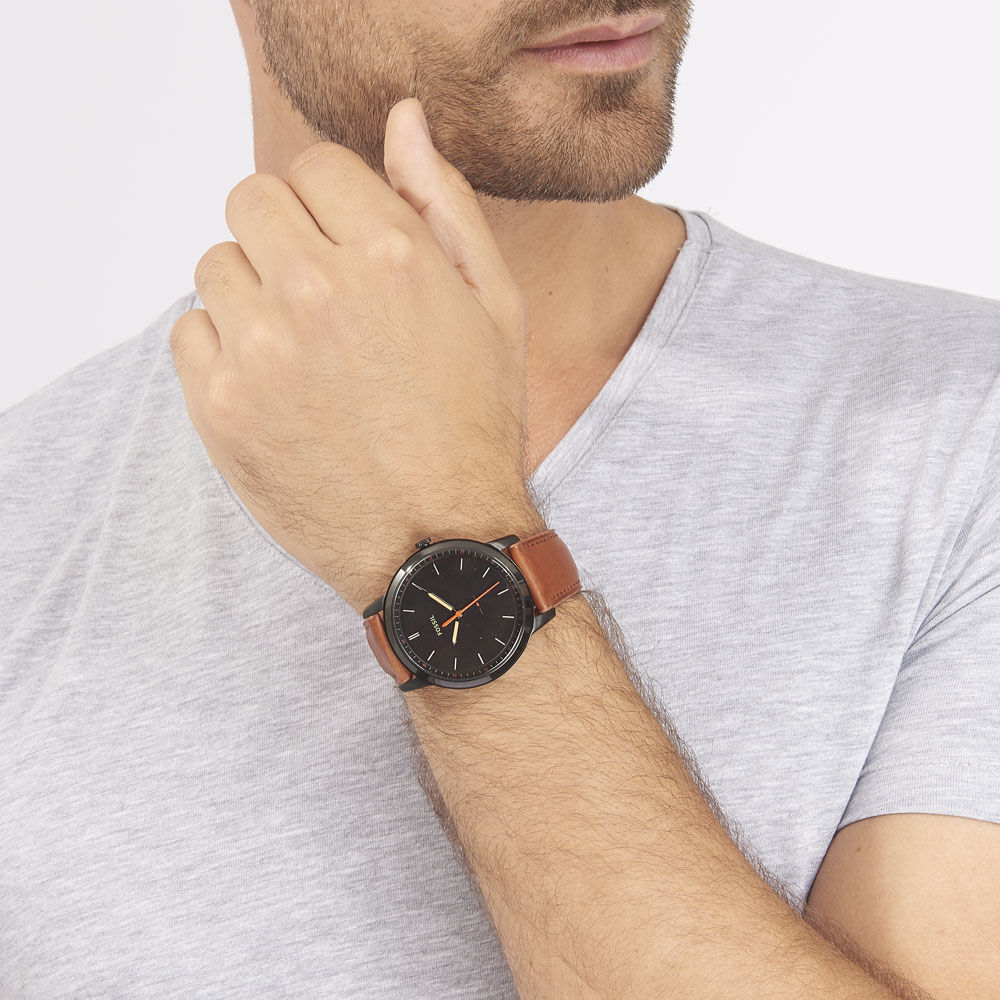 Montre Fossil Minimalist Noir - Montres classiques Homme | Marc Orian