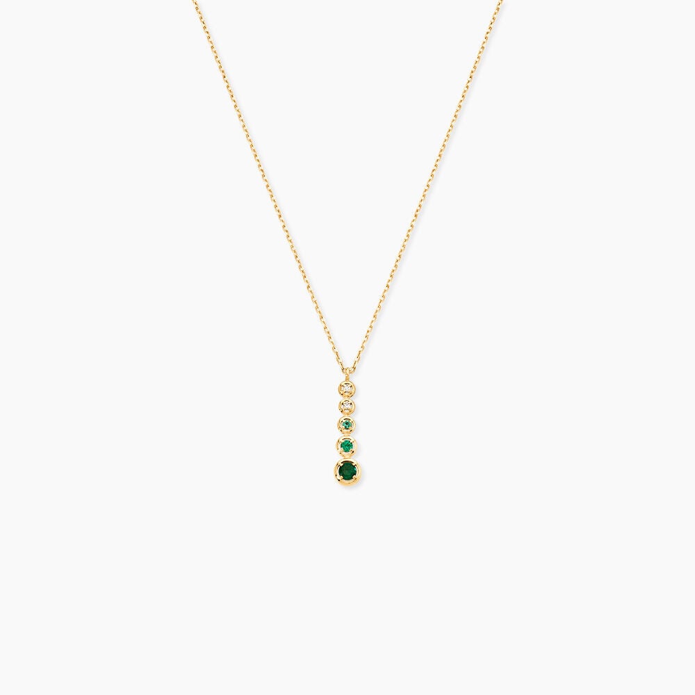 Collier Josephine Or Jaune Emeraude - Colliers avec pierres Femme | Marc Orian