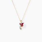 Collier Angie Or Jaune Rubis Diamant - Colliers avec pierres Femme | Marc Orian