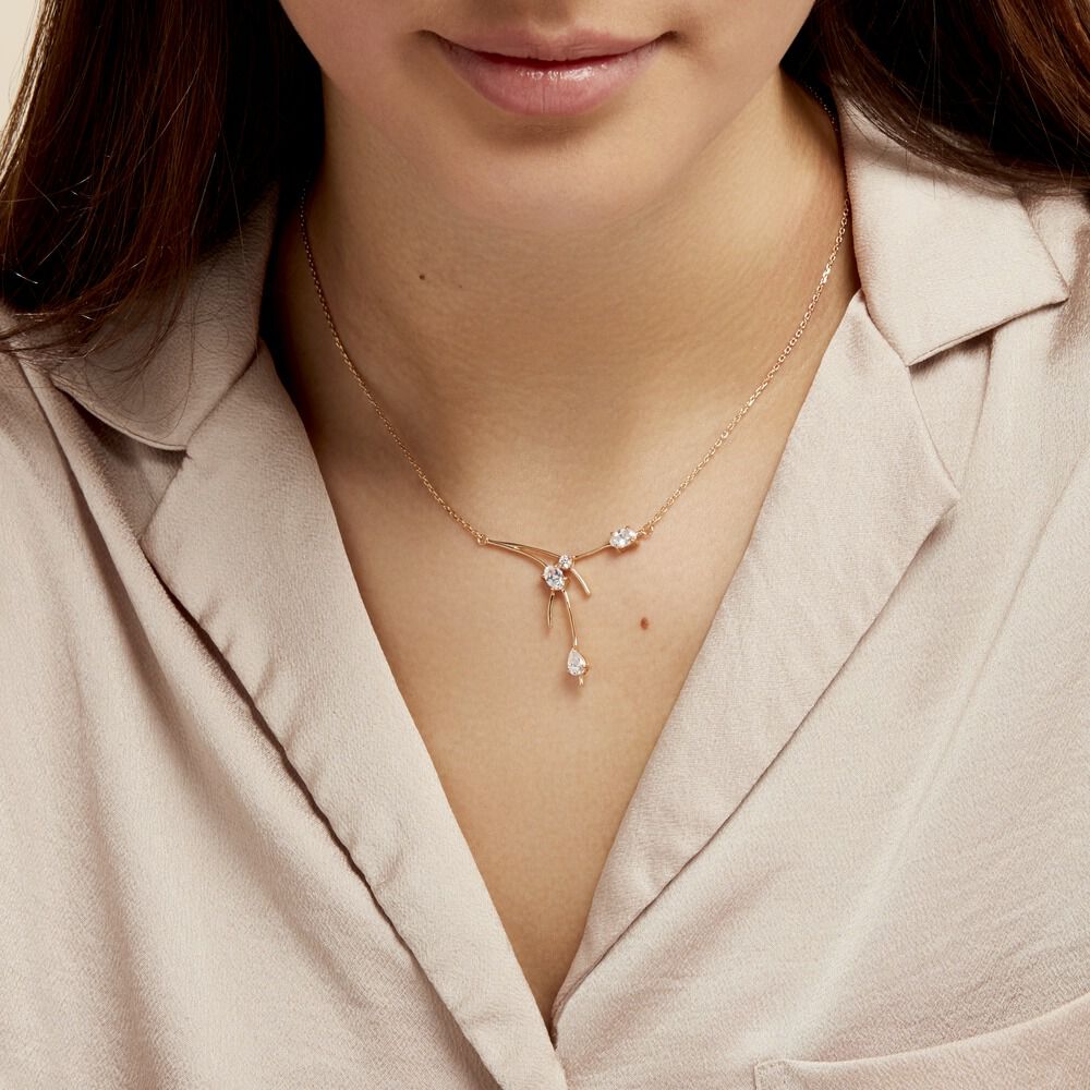 Collier Bertrane Plaqué Or Jaune Oxyde De Zirconium - Colliers avec pierres Femme | Marc Orian