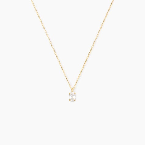 Collier Husam Or Jaune Oxyde De Zirconium - Colliers solitaires Femme | Marc Orian