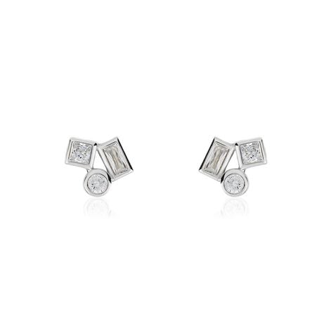 Boucles D'oreilles Puces Argent Duredle Oxydes De Zirconium - Puces Femme | Marc Orian