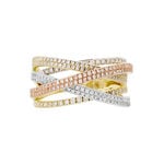 Bague Melani Or Tricolore Diamant - Parures de mariage Femme | Marc Orian