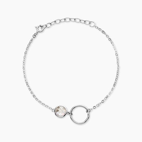 Bracelet Bastiano Argent Blanc Oxyde De Zirconium - Bracelets fantaisie Femme | Marc Orian