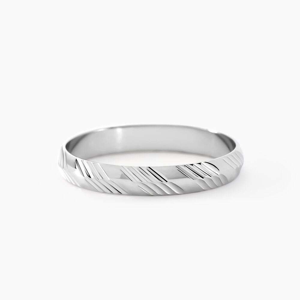 Alliance Hercule Or Blanc - Alliances duo Unisex | Marc Orian