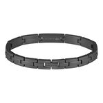 Bracelet Lacoste Stencil Acier Noir - Bracelets cha&icirc;nes Homme | Marc Orian