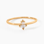 Bague &eacute;clat Perl&eacute; Plaqu&eacute; Or Oxyde De Zirconium - Bijoux fantaisie Femme | Marc Orian