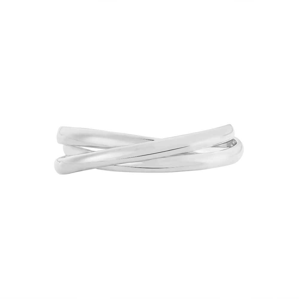 Alliance Filipine Demi Jonc Classique Argent Blanc - Alliances classiques Famille | Marc Orian