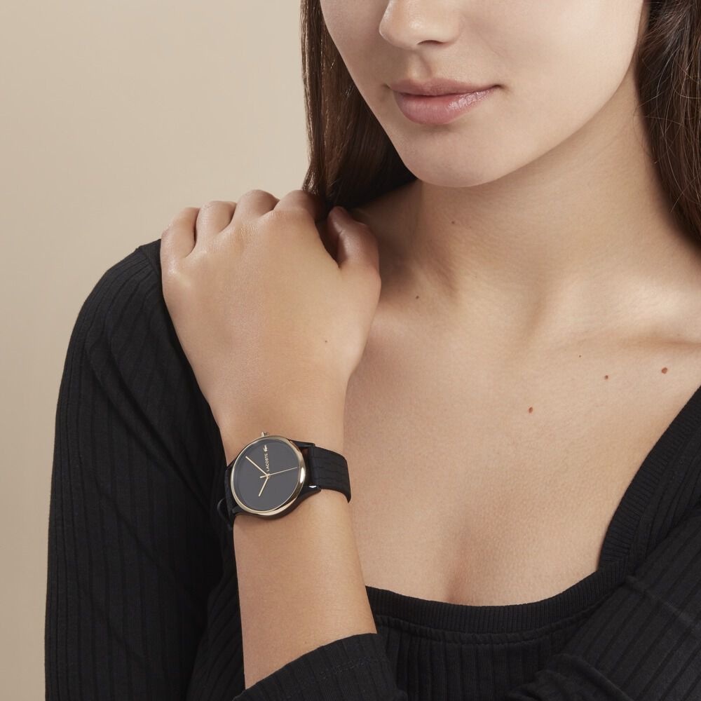 Montre bracelet top noir femme