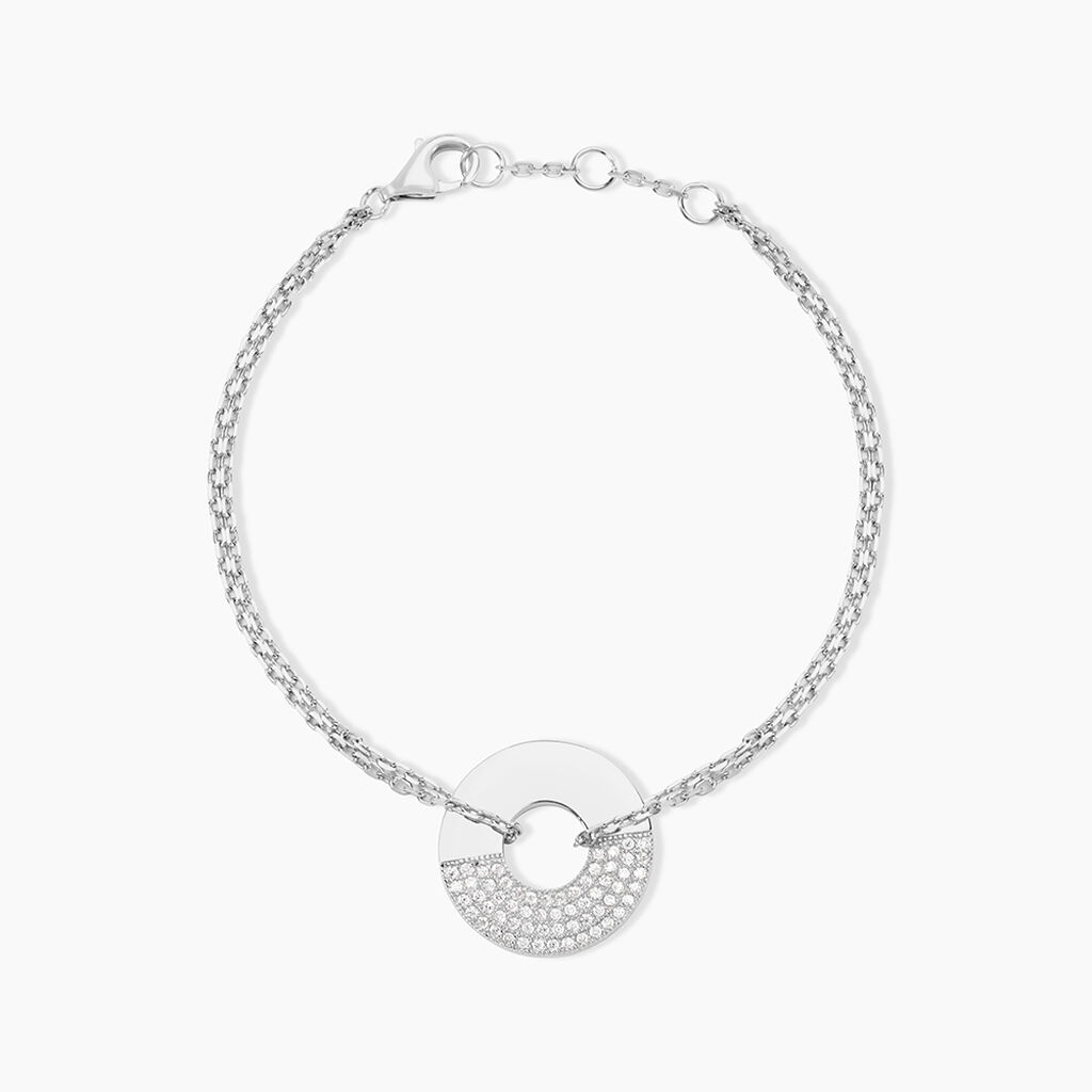 Bracelet Thémis Argent Blanc Oxyde De Zirconium - Bracelets fantaisie Femme | Marc Orian