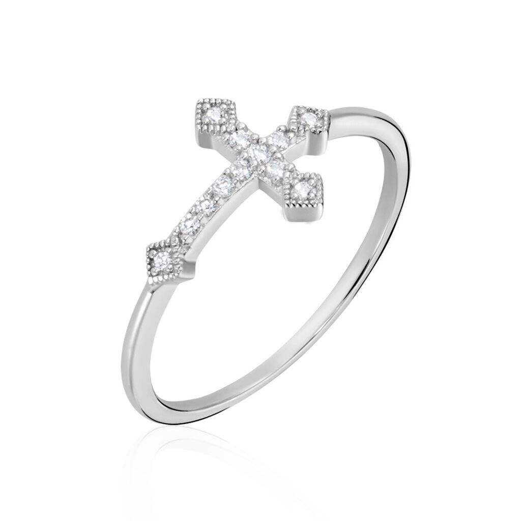 Bague Angel Argent Blanc Oxyde De Zirconium - Bagues avec pierre Femme | Marc Orian